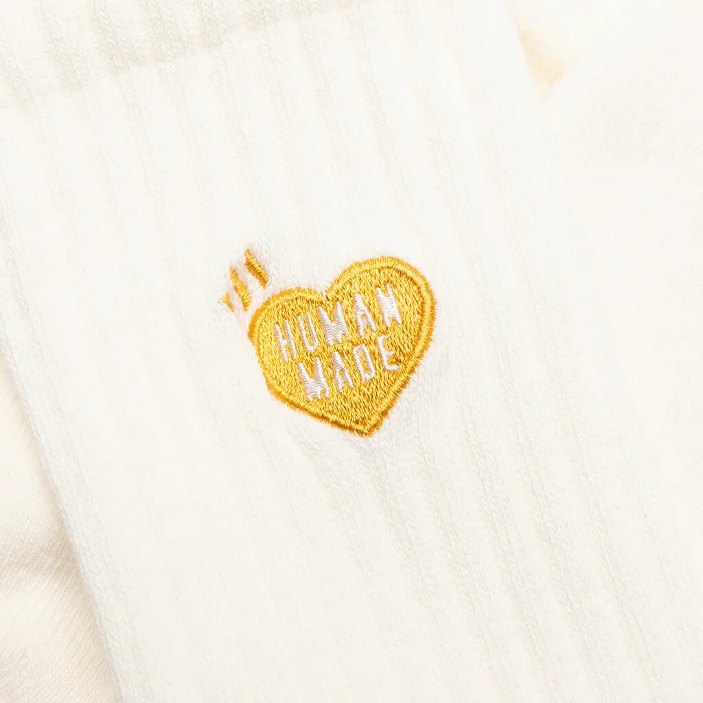 Pile Socks - White