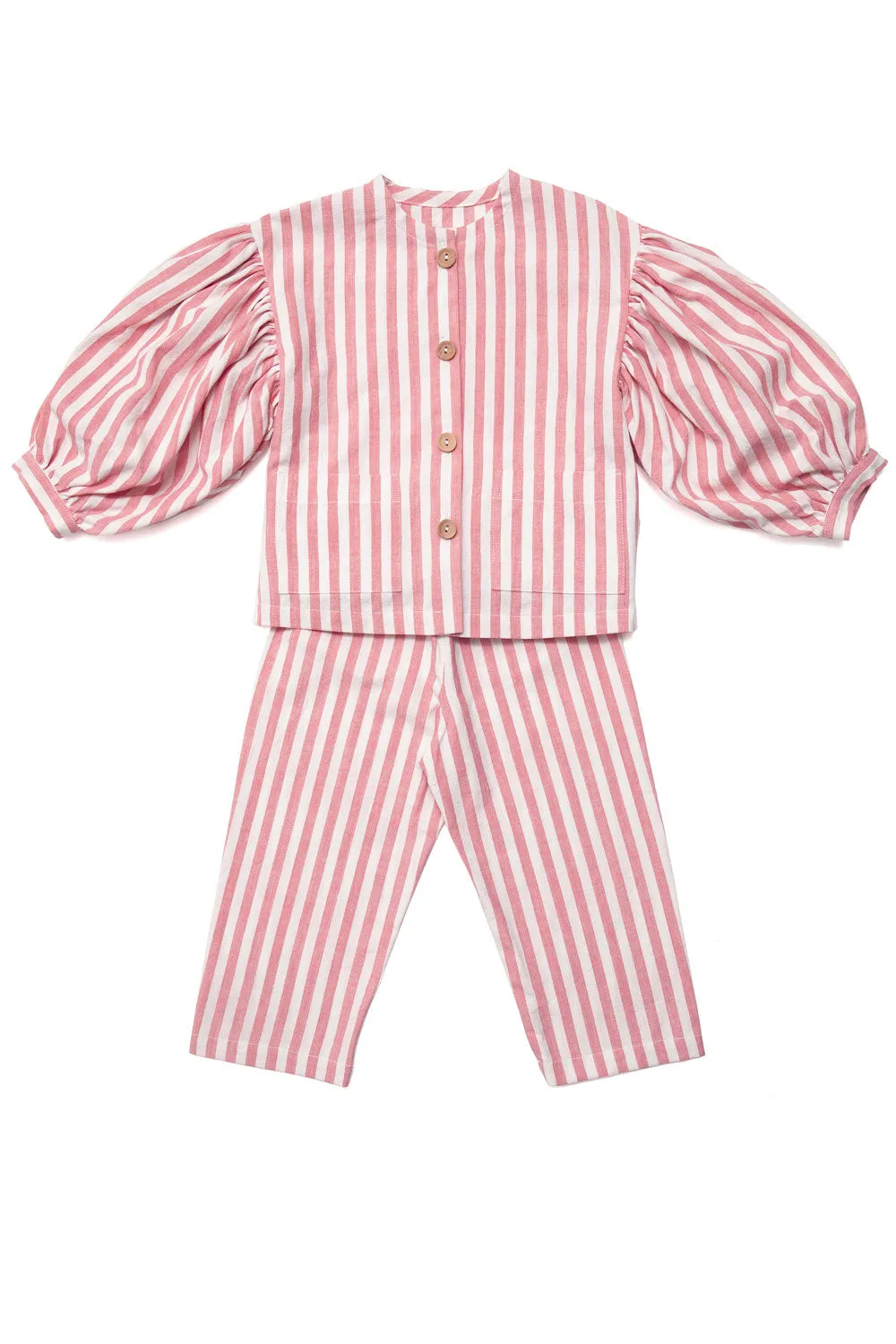 Pink Circus Stripe Farrow Kids Pyjamas