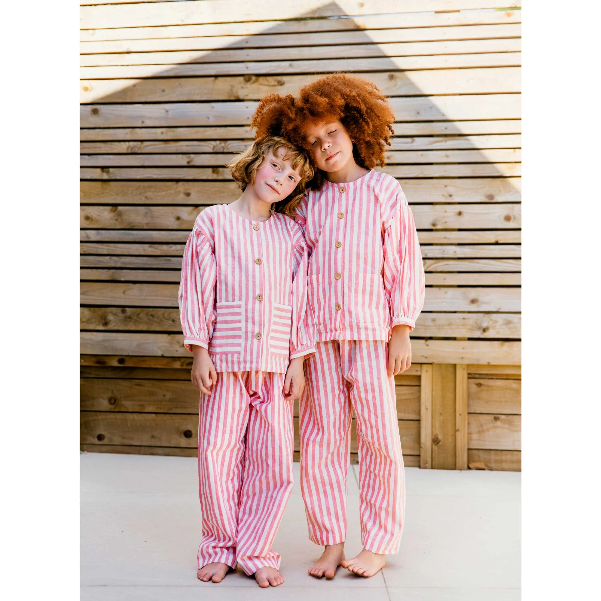 Pink Circus Stripe Farrow Kids Pyjamas