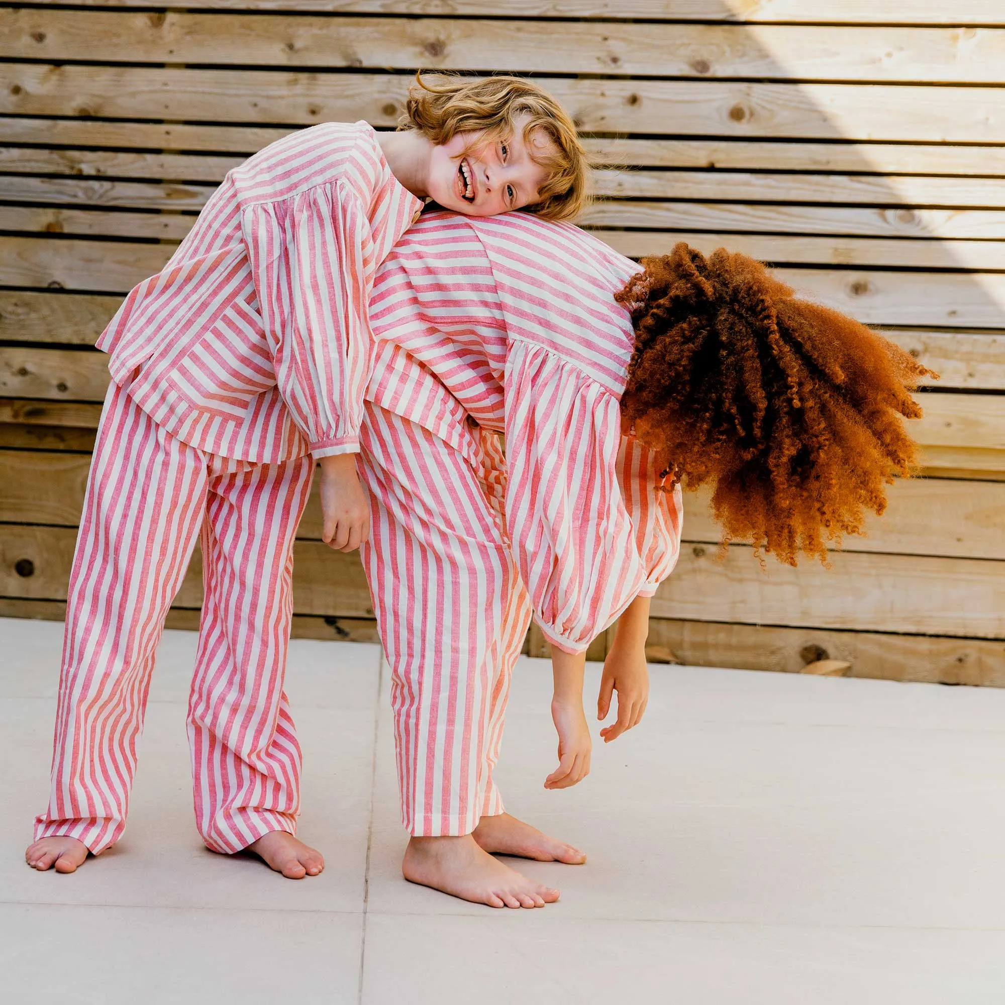 Pink Circus Stripe Farrow Kids Pyjamas