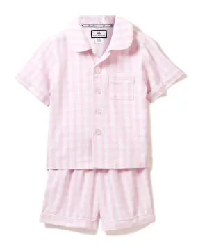 Pink Gingham Short Set Pajamas