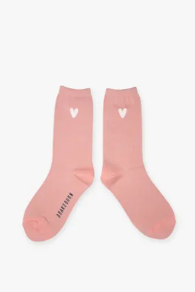 Pink Heart Socks