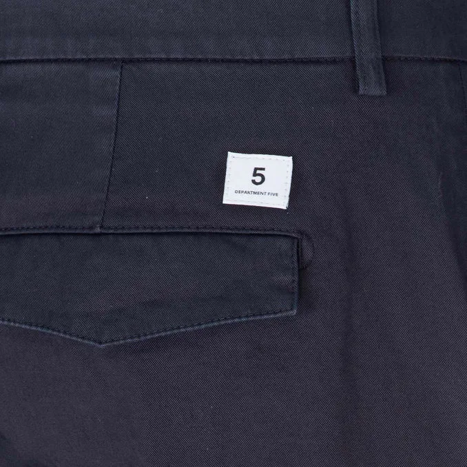 PRINCE CHINOS GABARDINE PANTS Man Navy