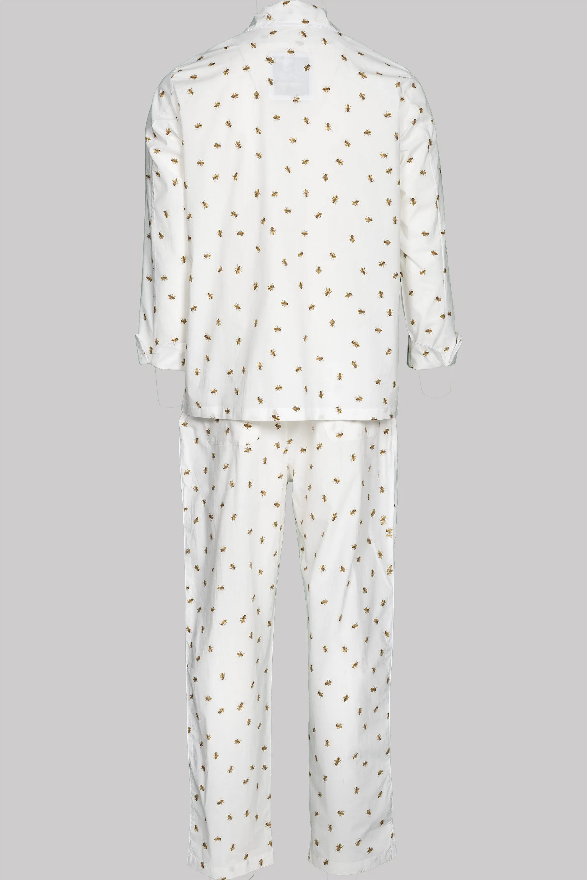 PYJAMA BEES with  piping 100% COTTON Popeline Dots digital-print