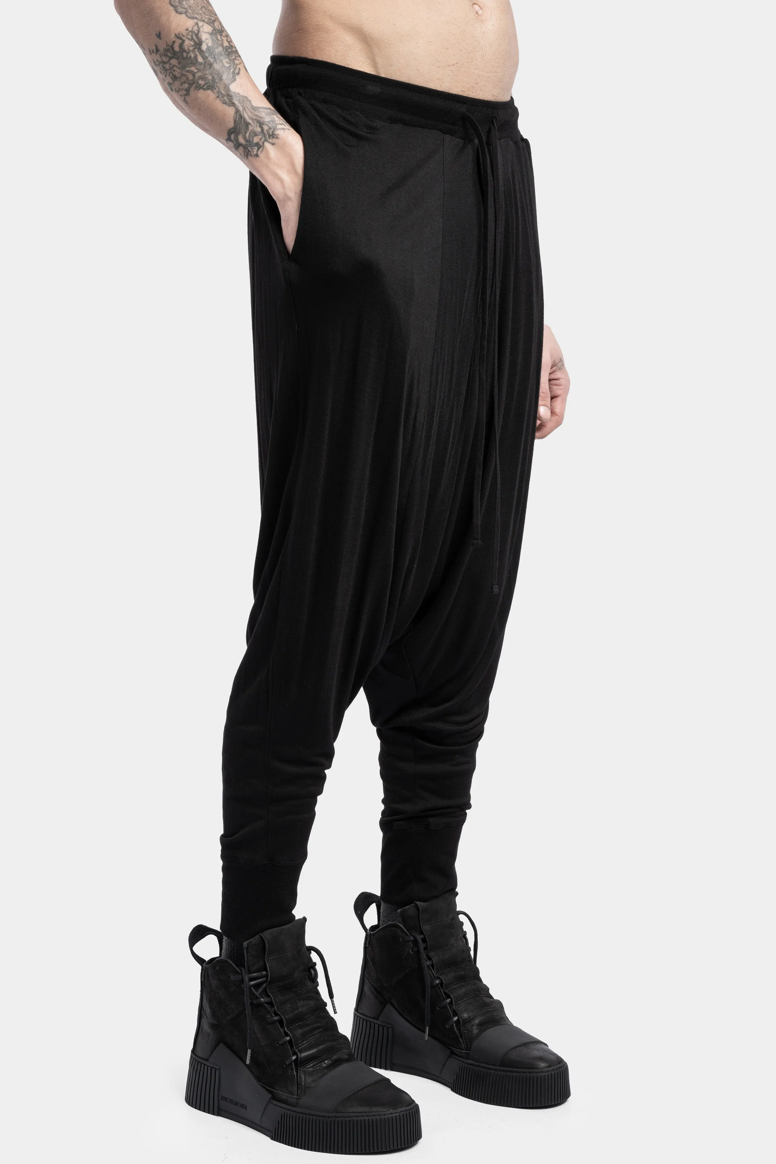 Rayon / Silk Drop Crotch Pants