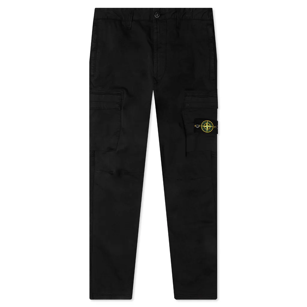 Regular Fit Tapered Pants - Black