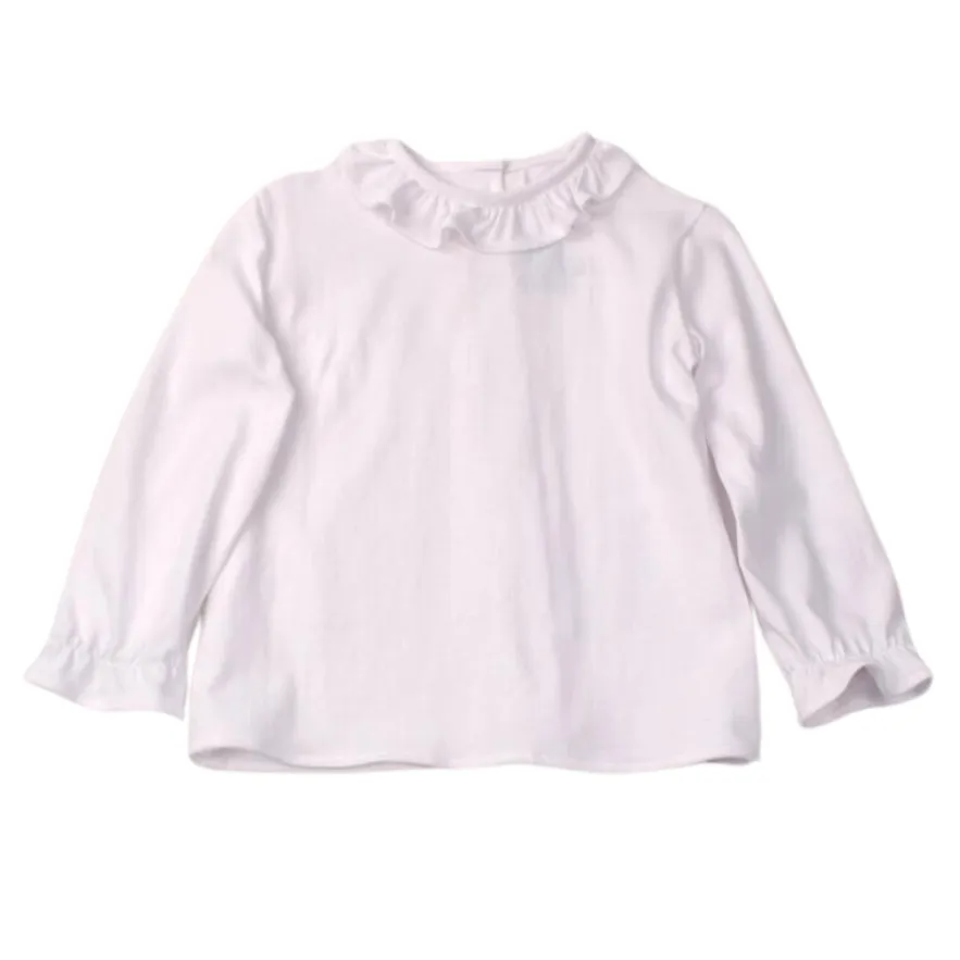 Ruffle Collar Knit Blouse