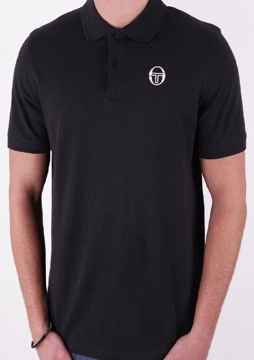 Sergio Tacchini Vitro Polo Shirt Black