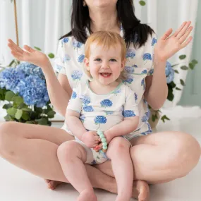 Short Sleeve Pajamas in Hydrangea