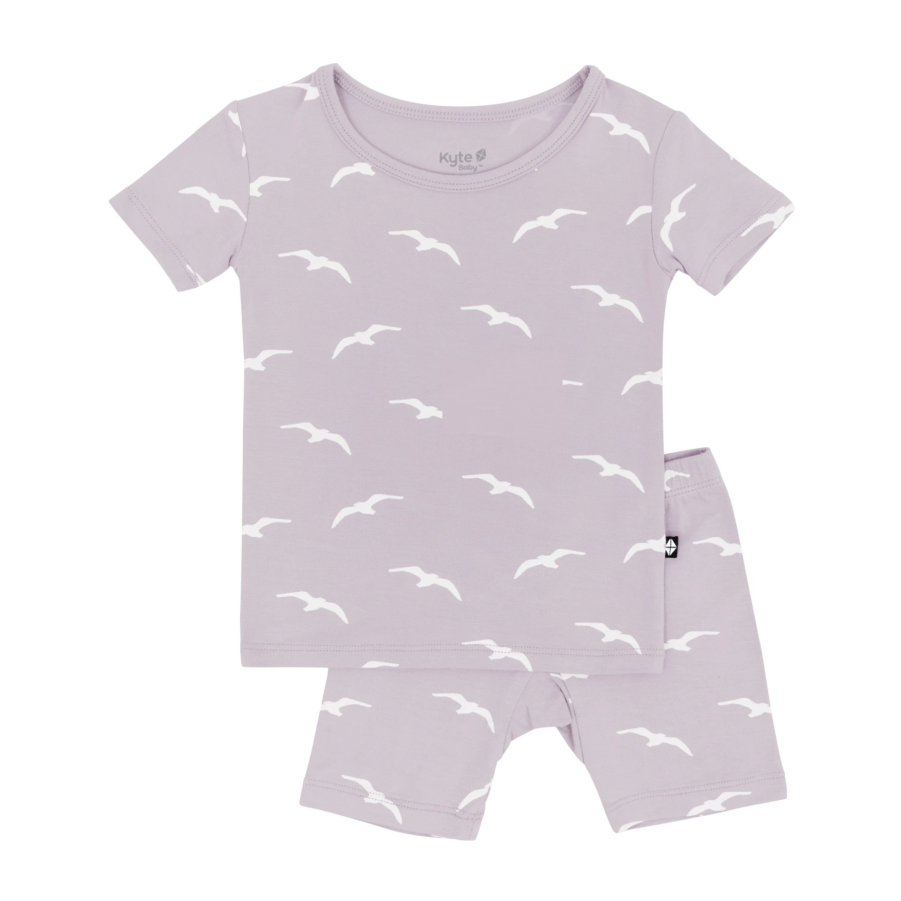 Short Sleeve Pajamas in Seagull