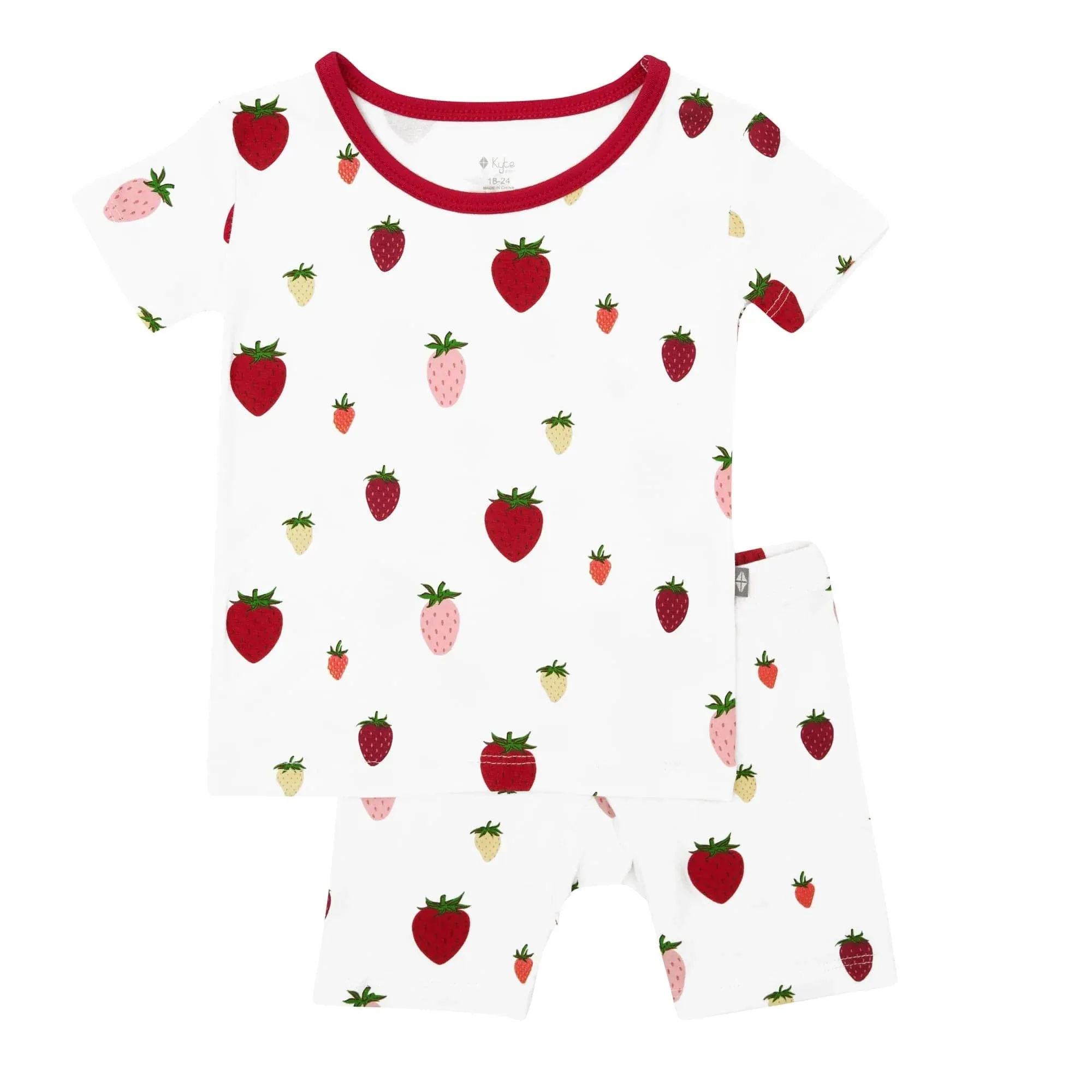 Short Sleeve Pajamas in Strawberry