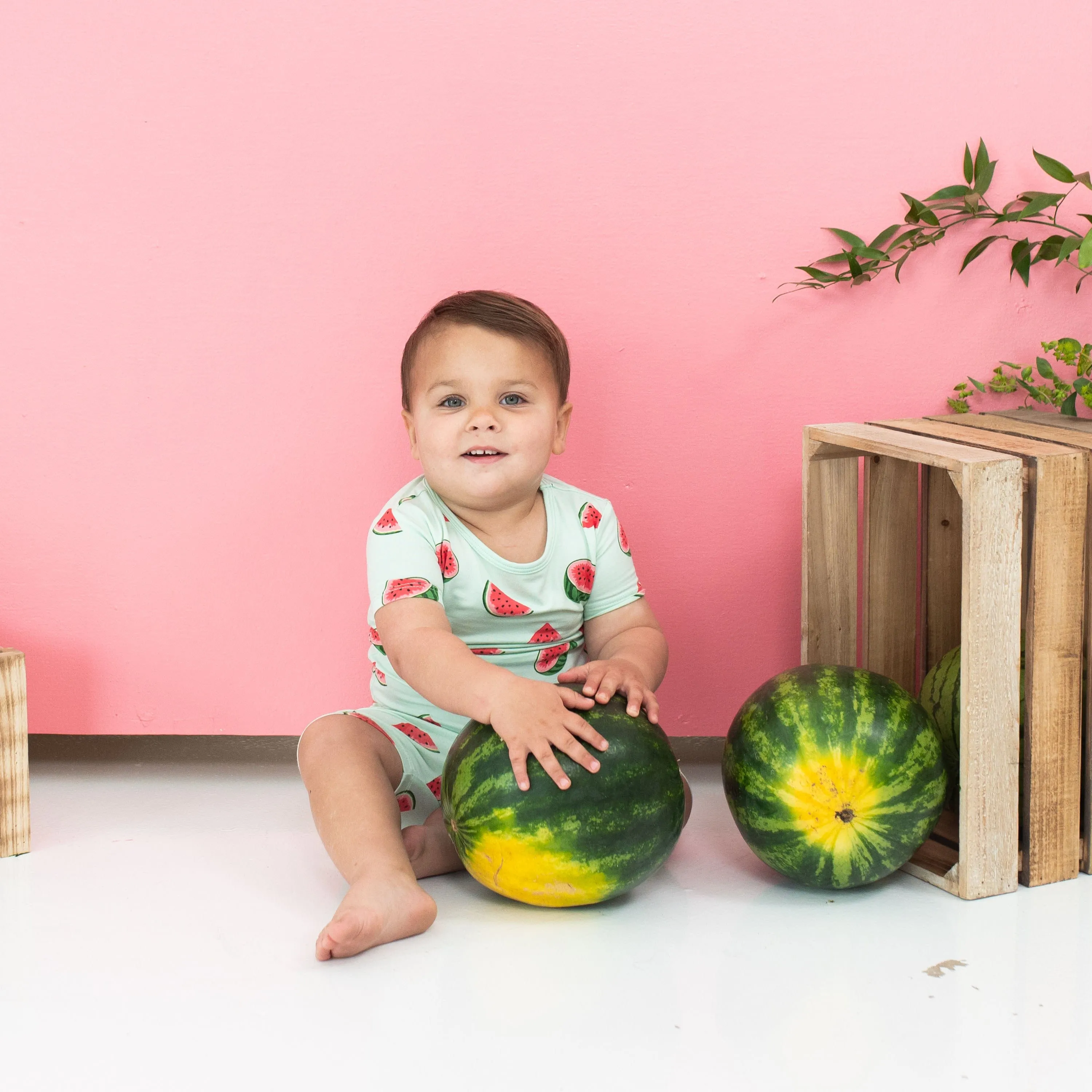 Short Sleeve Pajamas in Watermelon