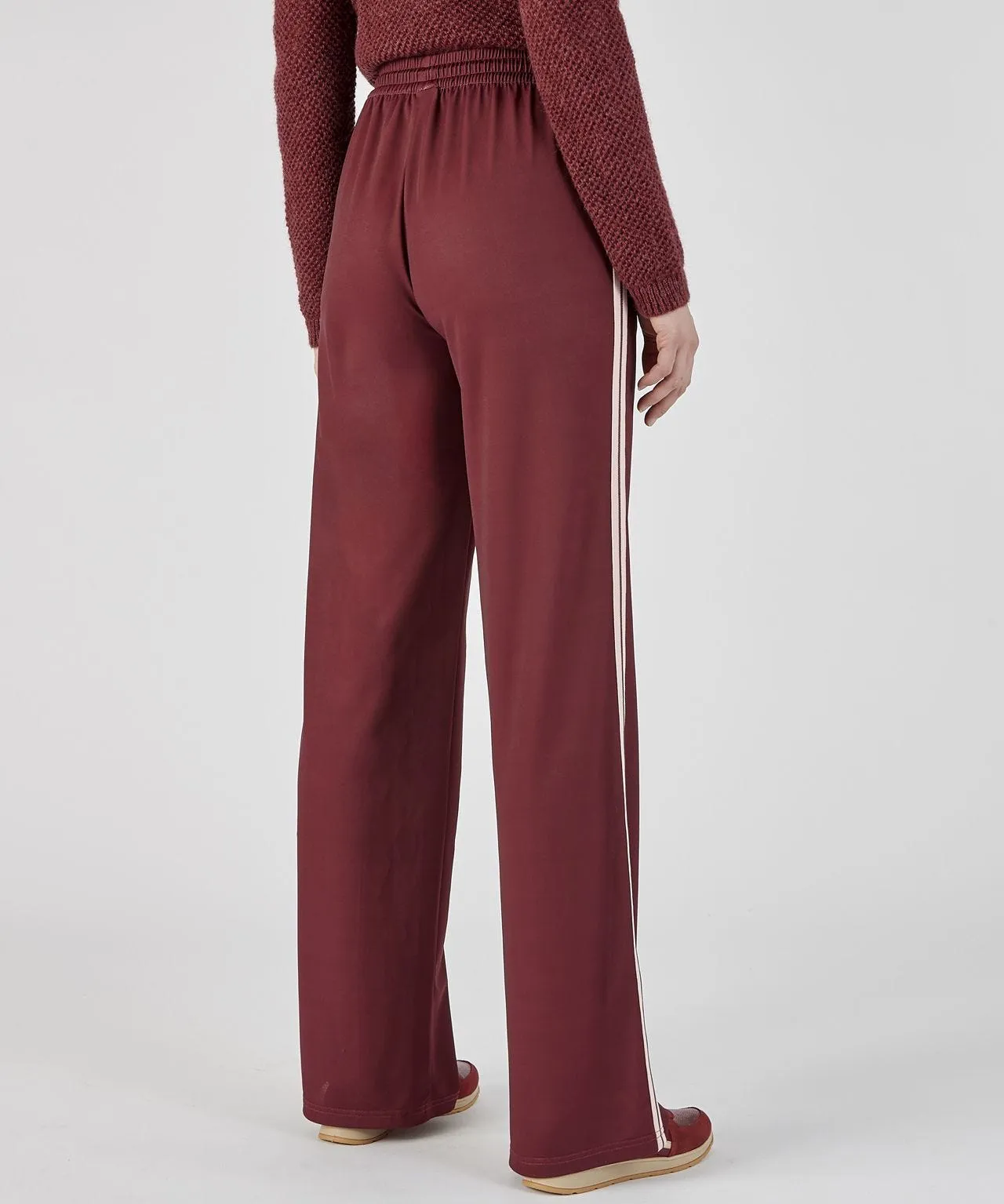 Side Stripe Wide-leg Trousers