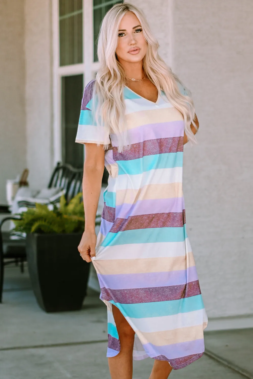 Smitten with Stripes Midi Dress