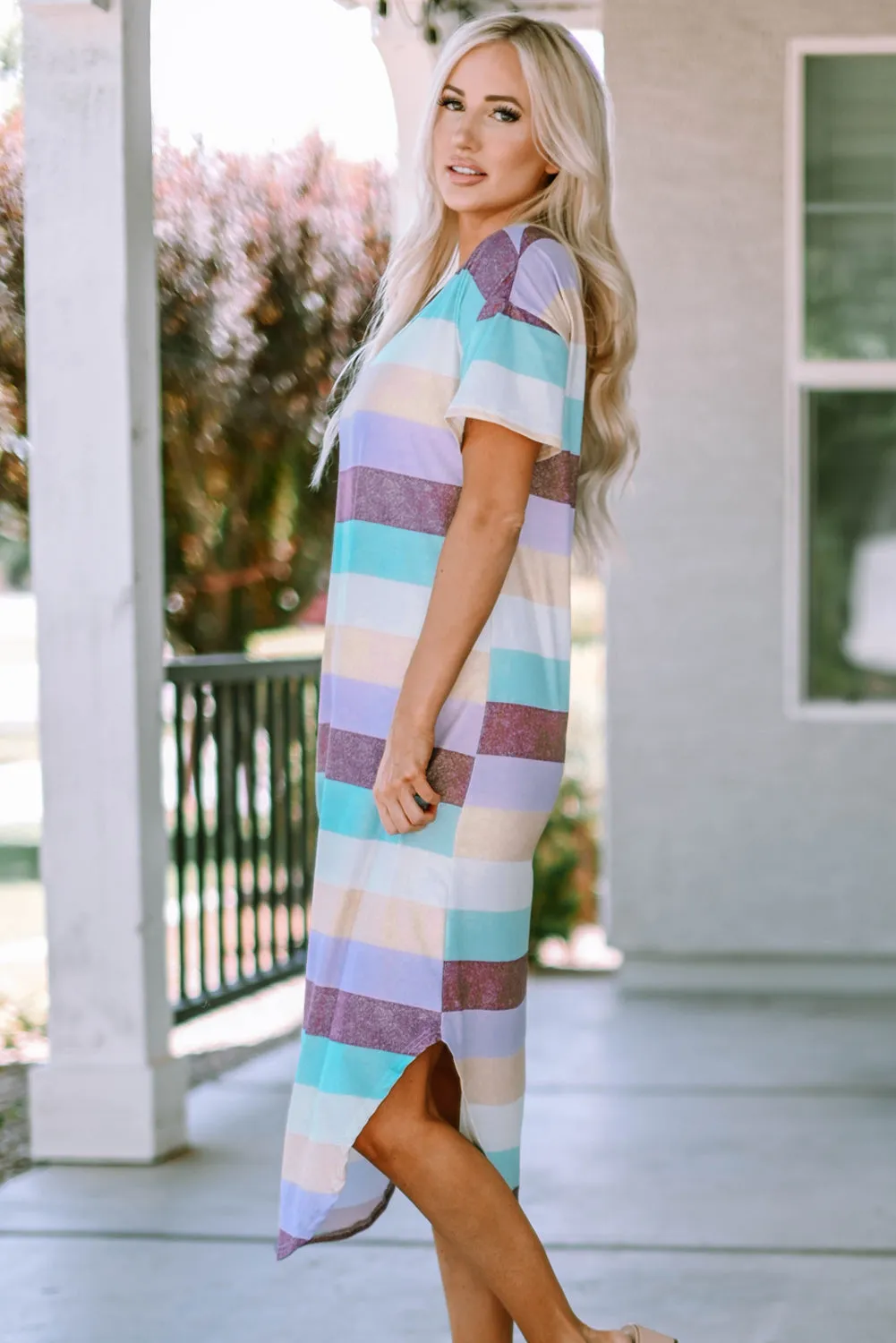 Smitten with Stripes Midi Dress