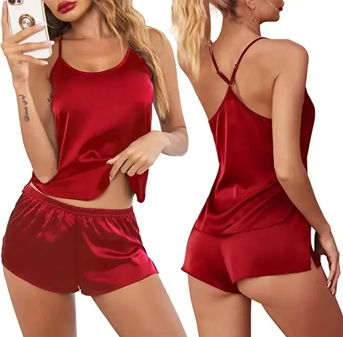 Spaghetti Strap Sexy Women Pajamas