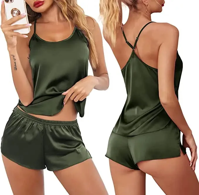 Spaghetti Strap Sexy Women Pajamas