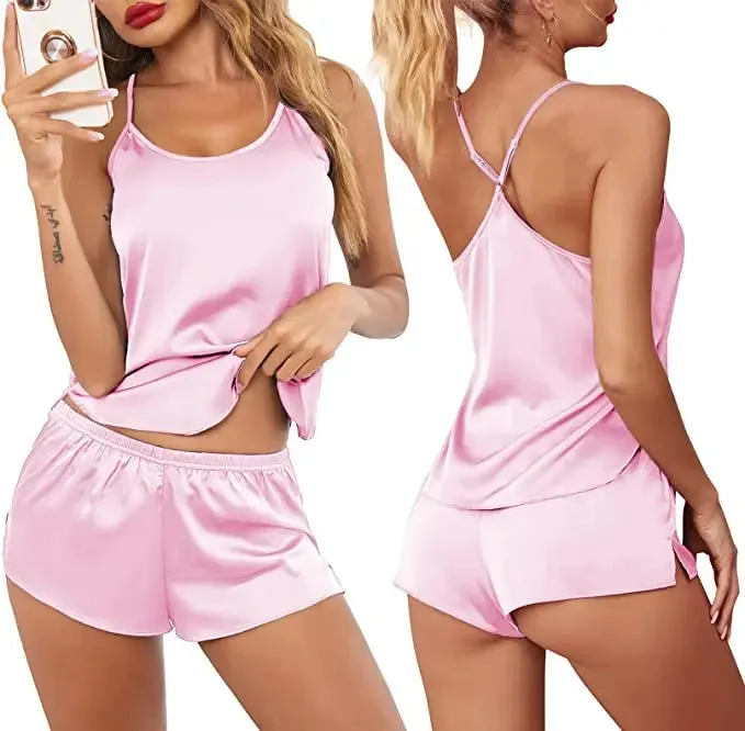 Spaghetti Strap Sexy Women Pajamas