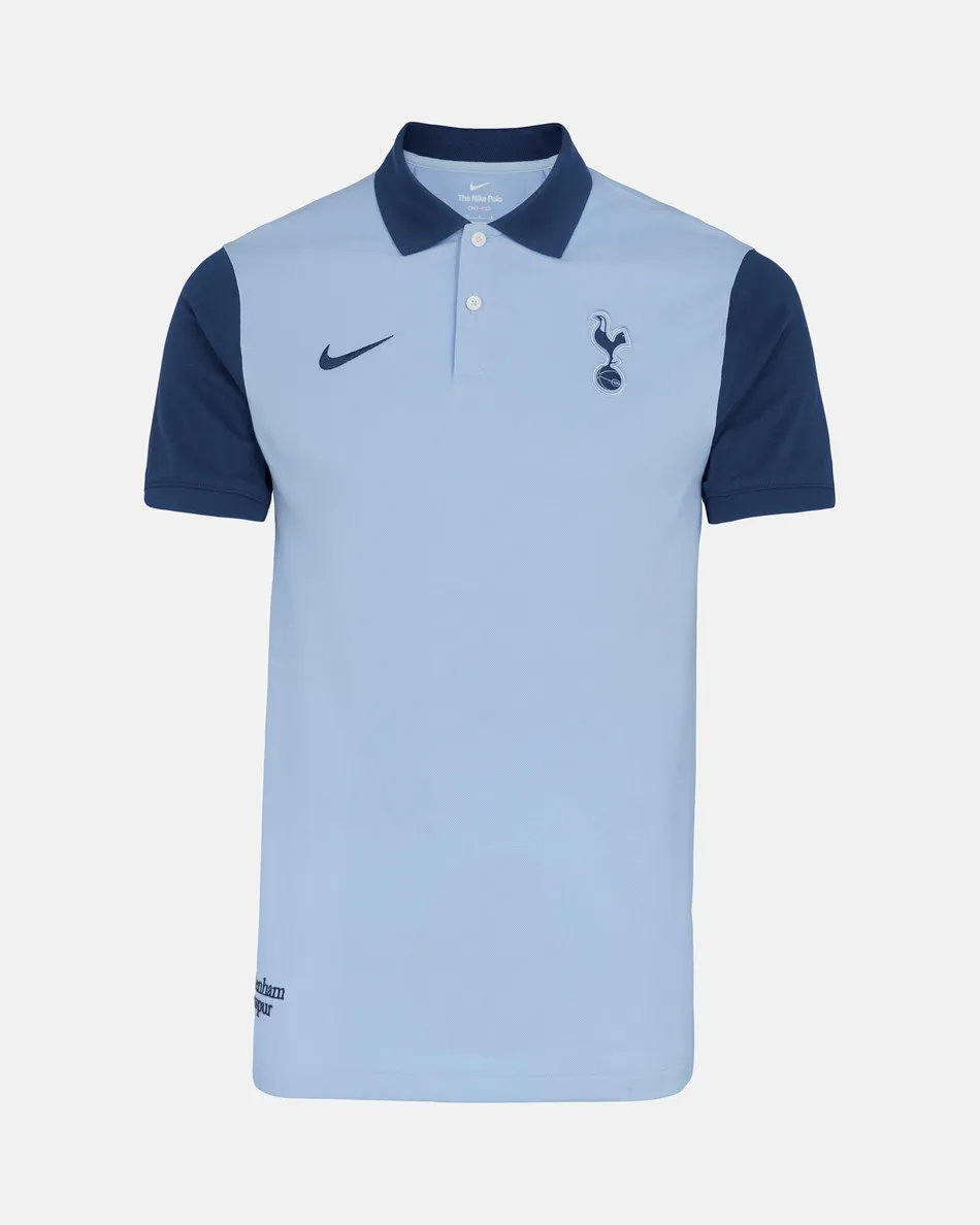 Spurs Nike Mens Blue Dri-Fit Slim Polo 2024/25