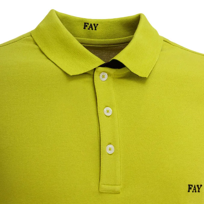 STRETCH POLO PIQUET Man Lime