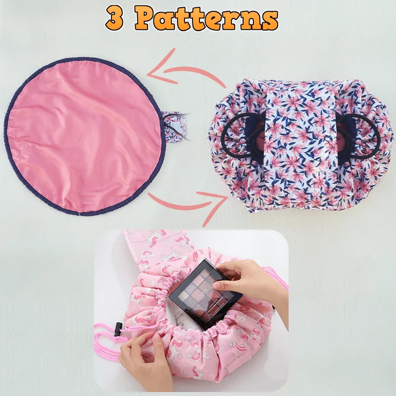 Stylish Drawstring Makeup Bag PDF Download Pattern (3 sizes included)