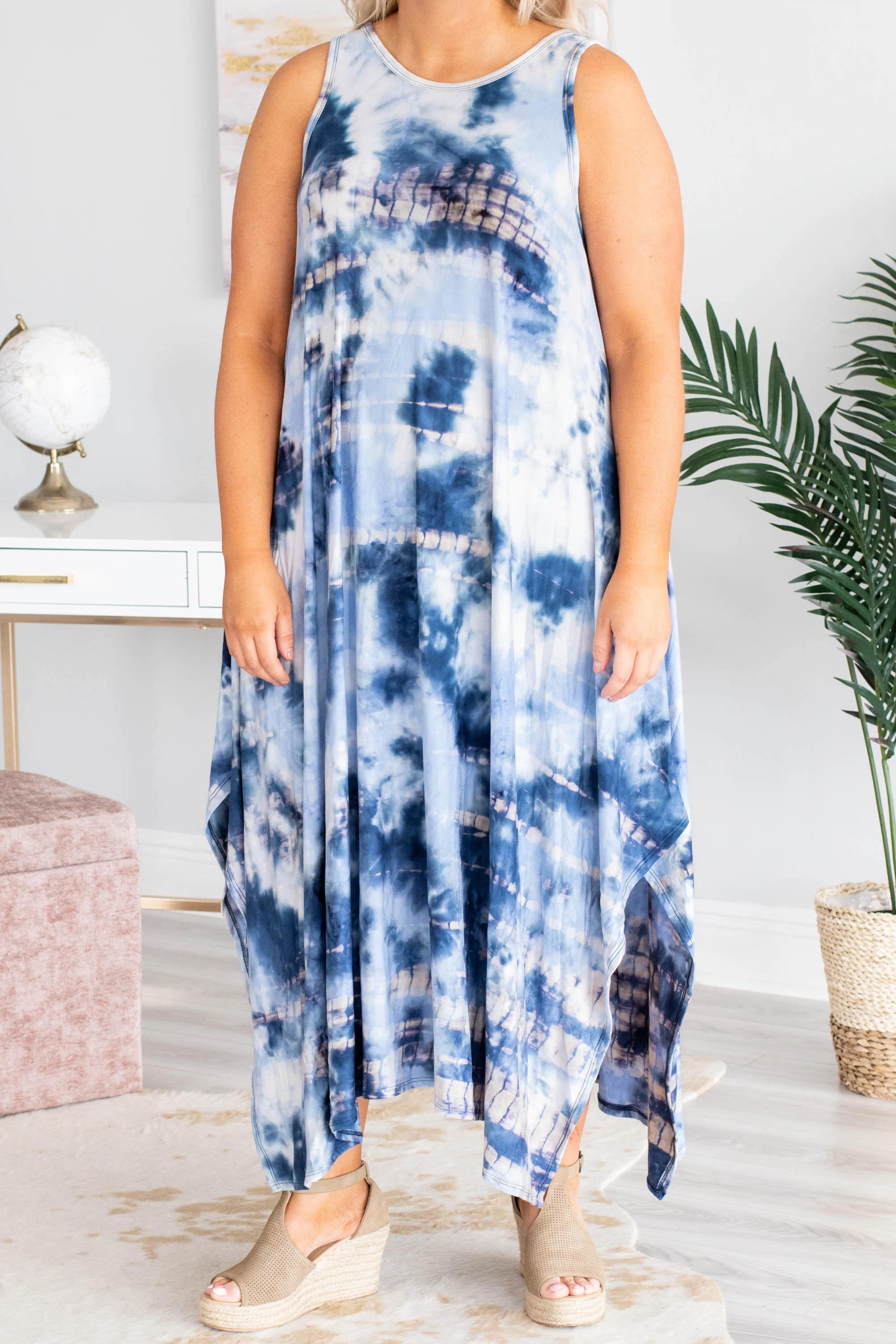 Sweet Visions Maxi Dress, Blue