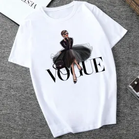 T Shirt Vogue Letter