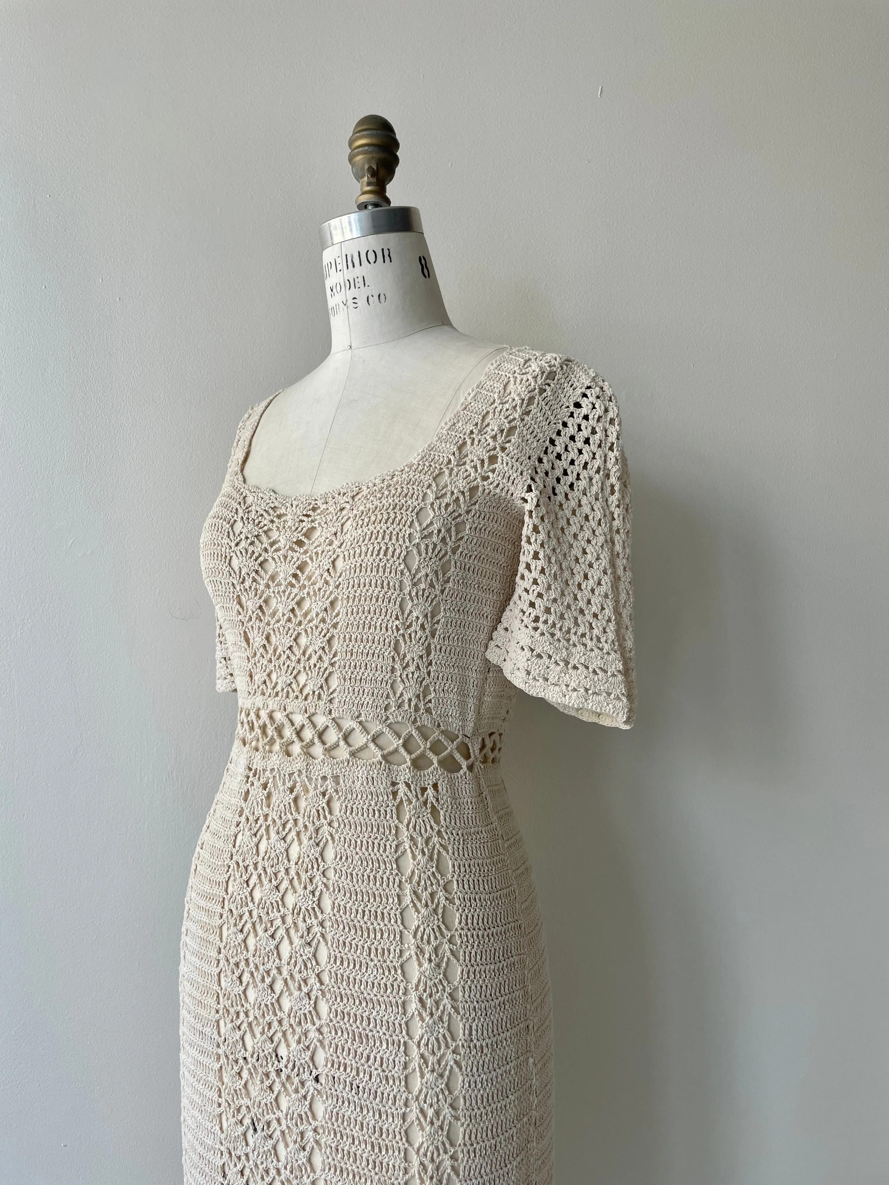 Talamea Crochet Dress | 1970s