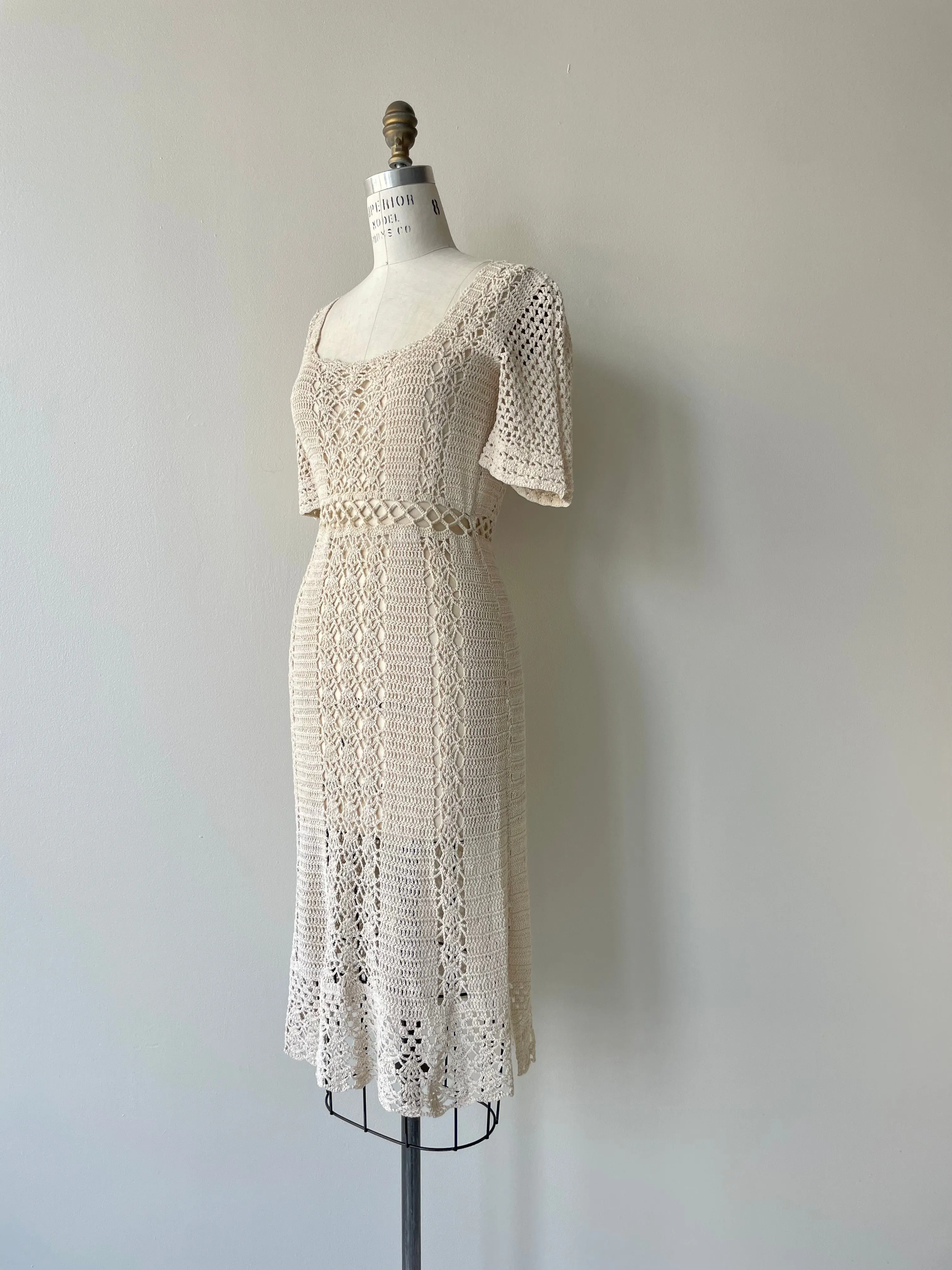 Talamea Crochet Dress | 1970s