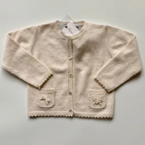 Tartine et Chocolat Blush Pink Cashmere Cardigan: 9 Months & 18 Months