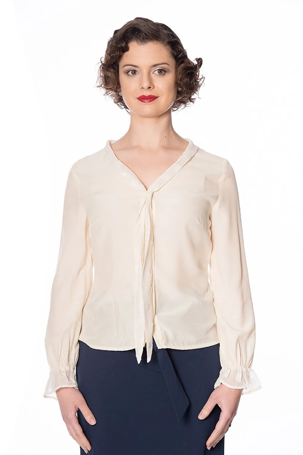 THE BETTY RUFFLE BLOUSE