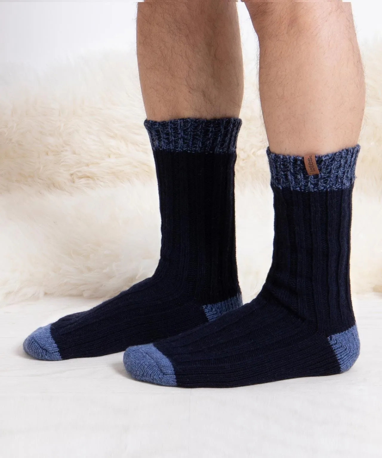 Totes toasties Mens 2pk Wool Blend Boot Socks