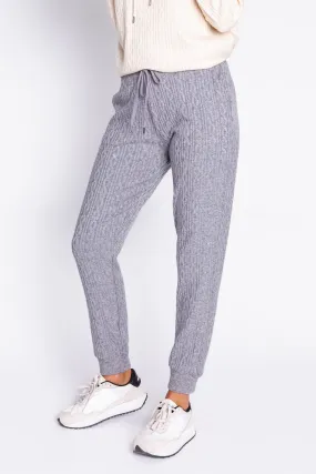 Tramway Cable Knit Banded Pant