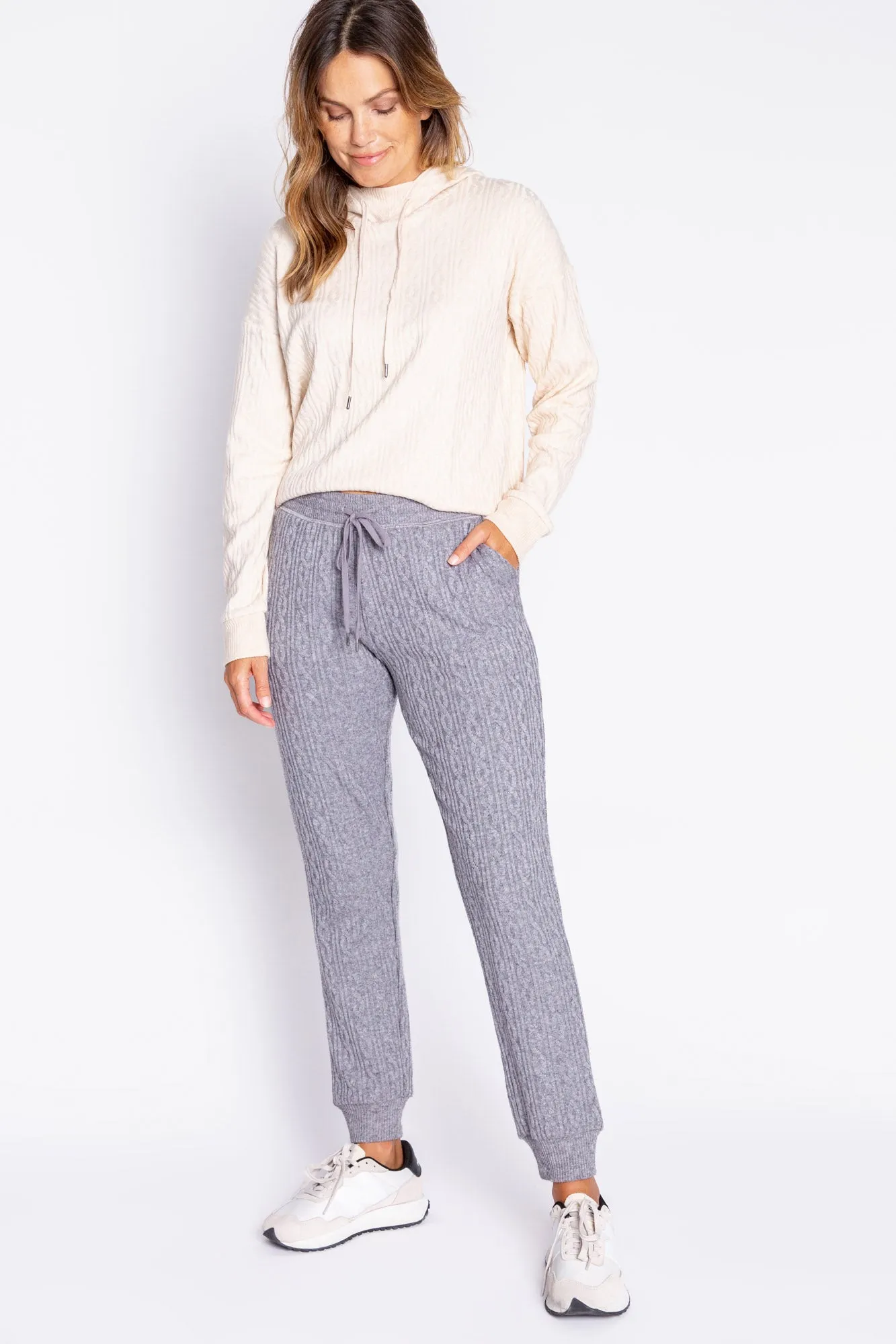 Tramway Cable Knit Banded Pant