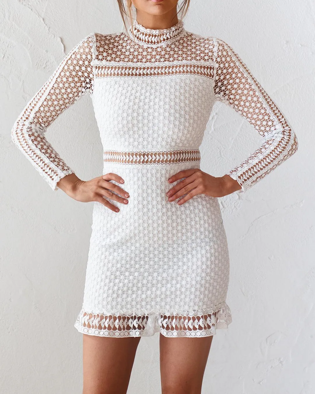 Trista Dress - White