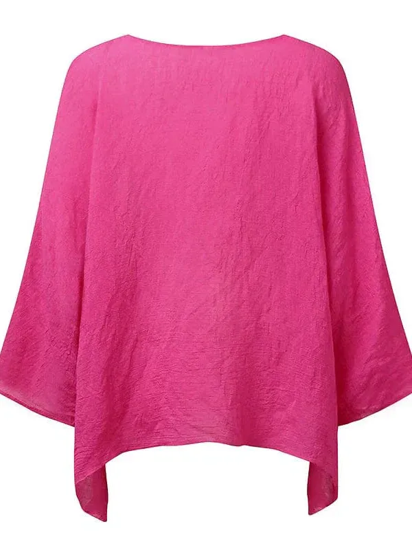 Upgrade Your Wardrobe with Women's Plus Size Asymmetric Blouse