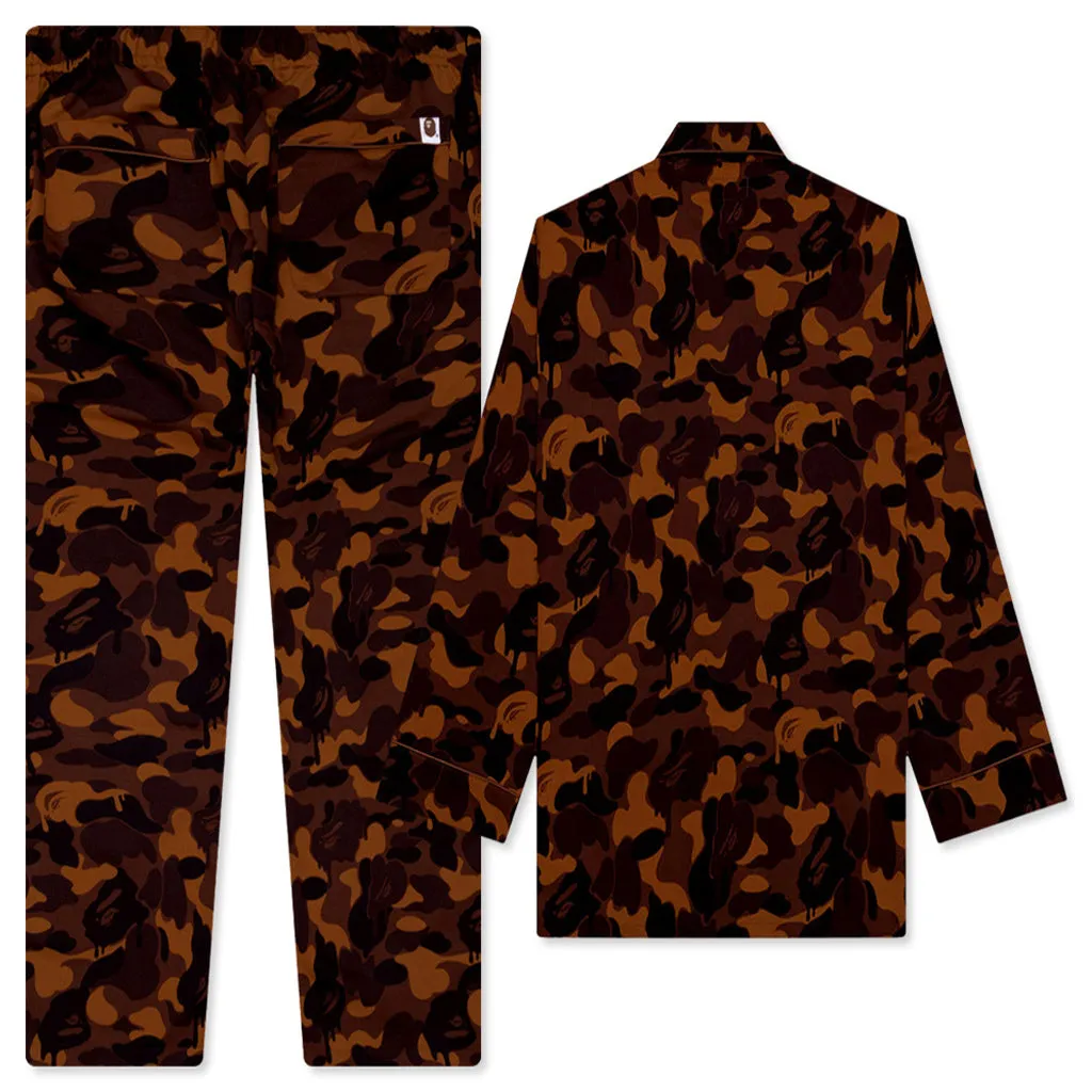 Valentine Chocolate Camo Pajamas - Brown