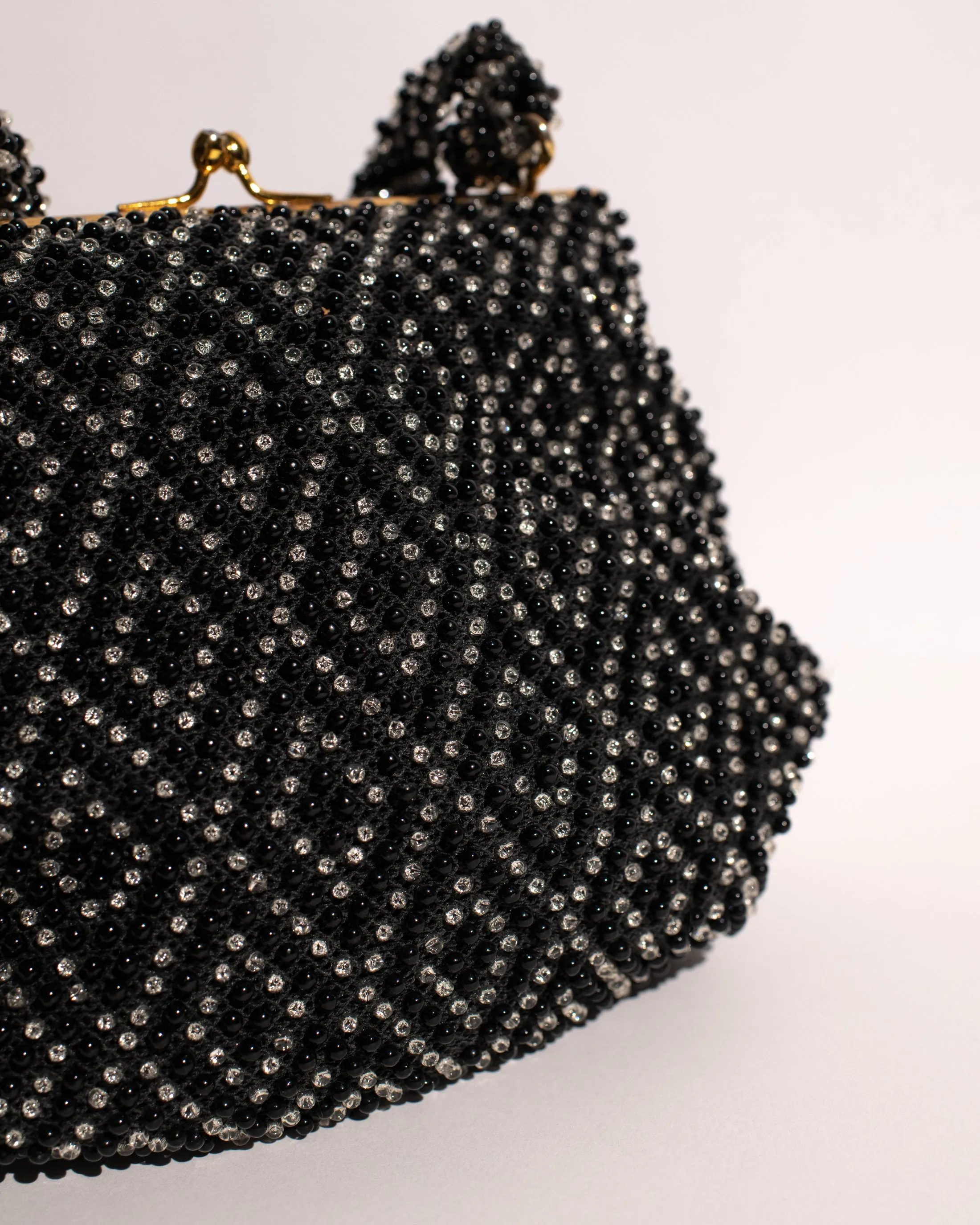 Vintage 1950 Geometric Beaded Mini Bag