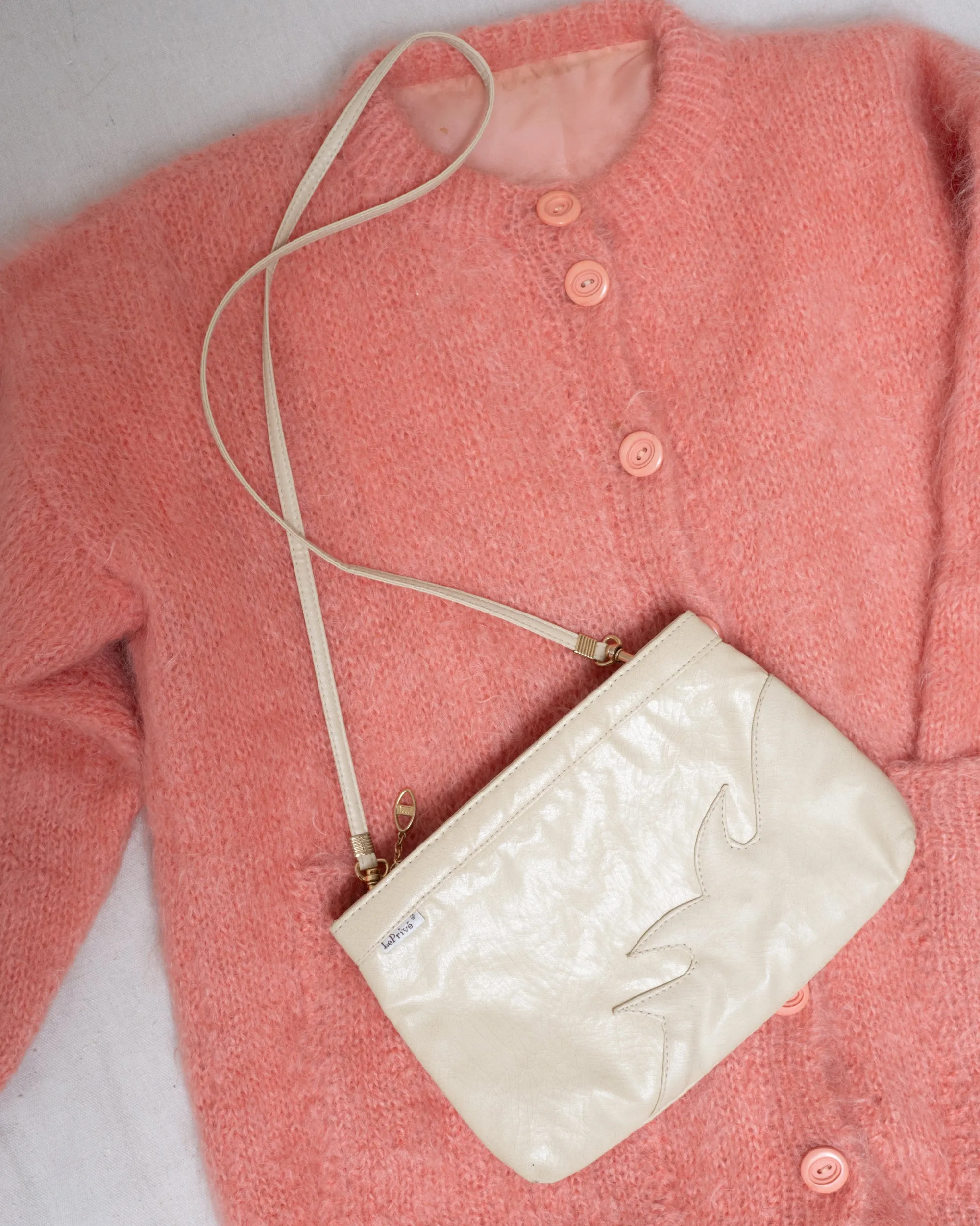 Vintage 80s Creme LE PRIVE Bag