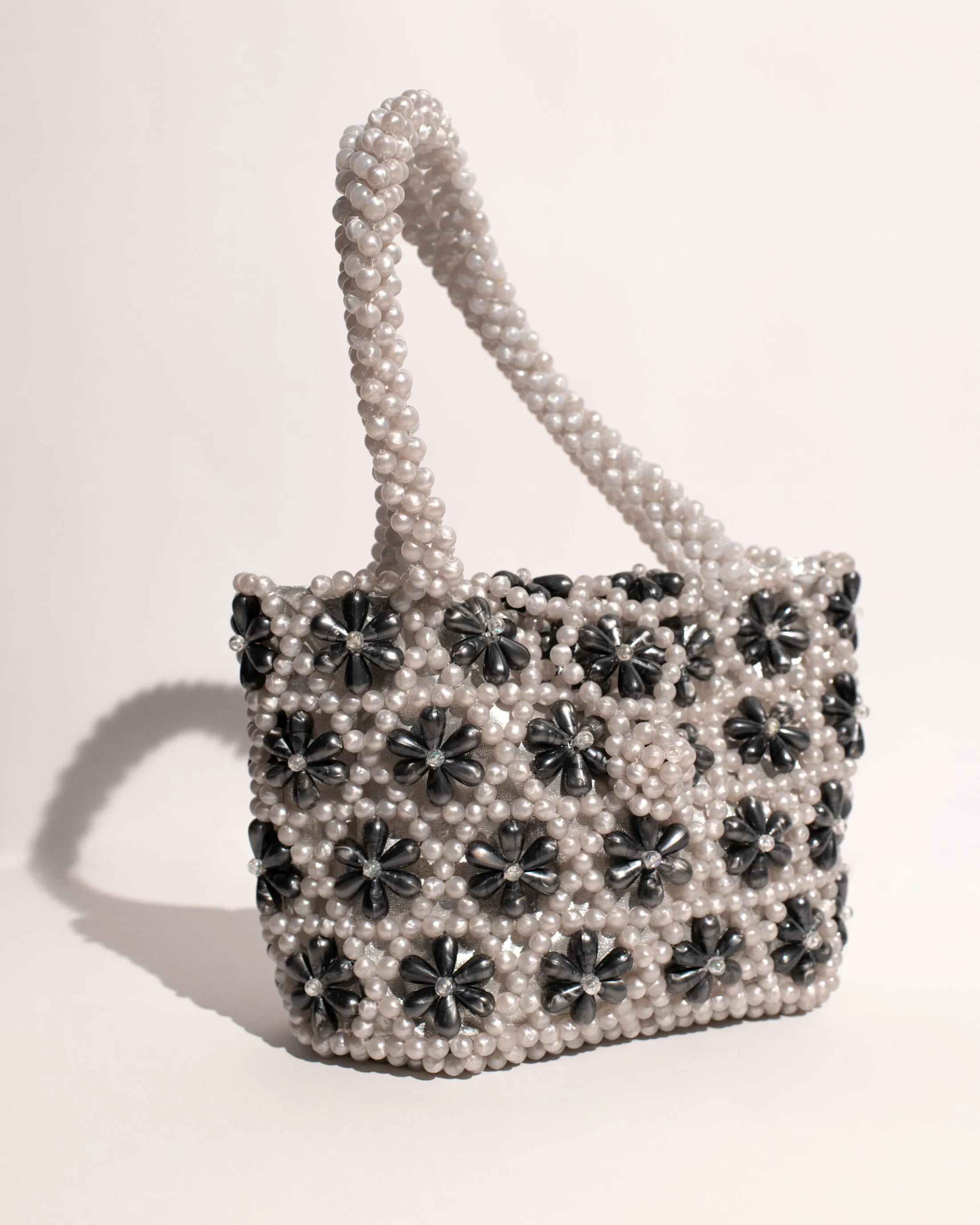 Vintage Floral Beaded Bag