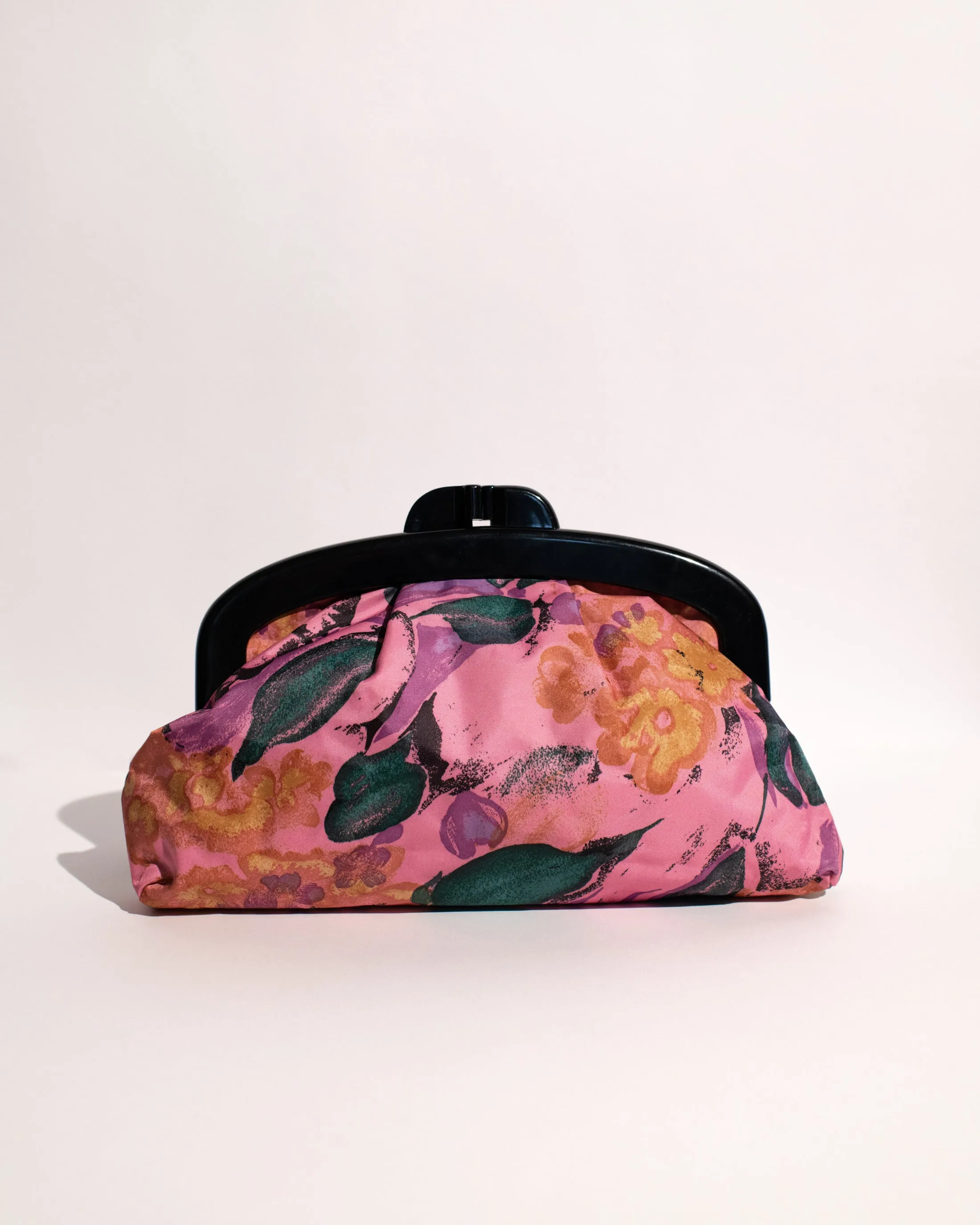 Vintage Pink Floral Clutch