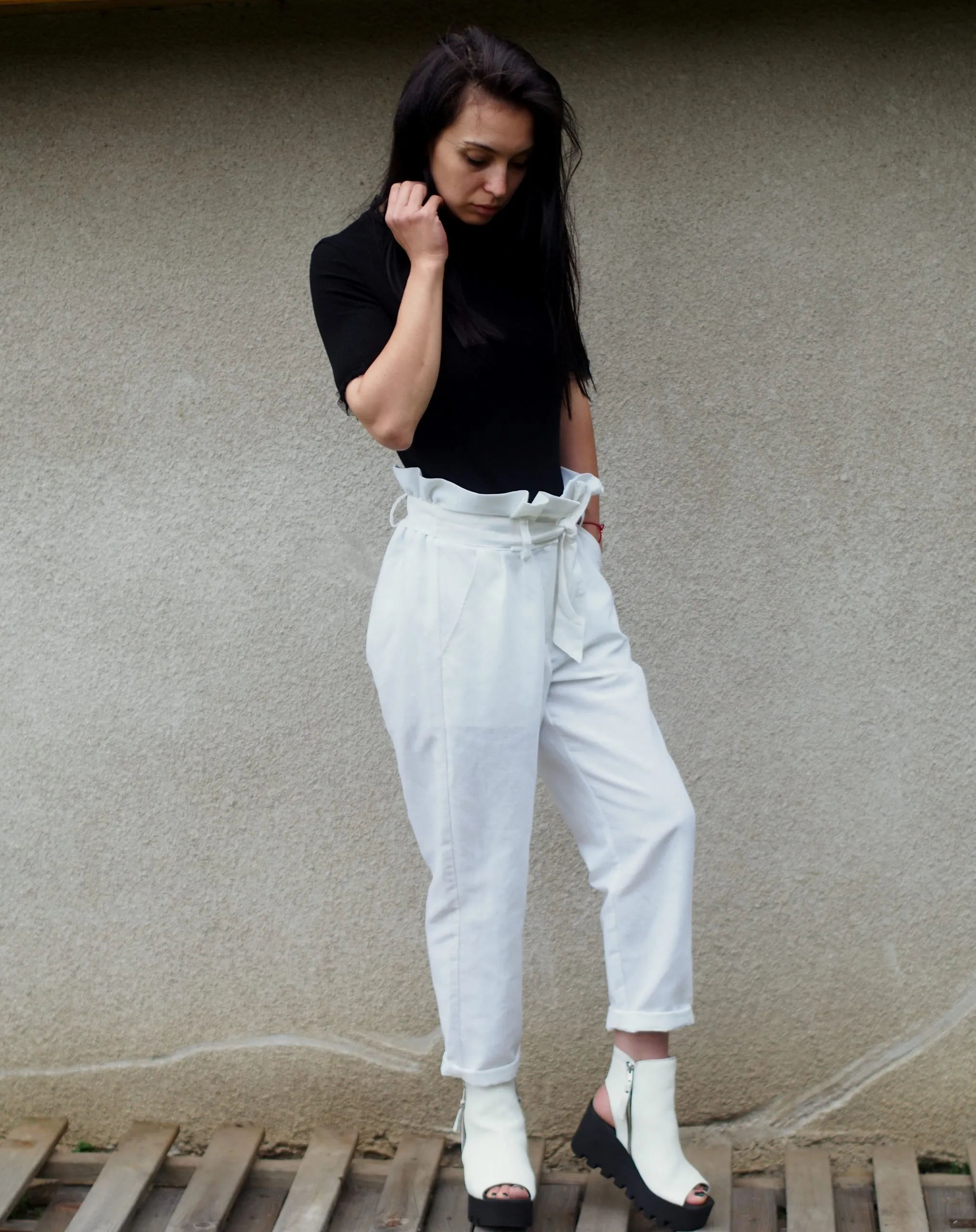 Women linen pants,White linen pants,Wide leg linen pants,Palazzo linen pants