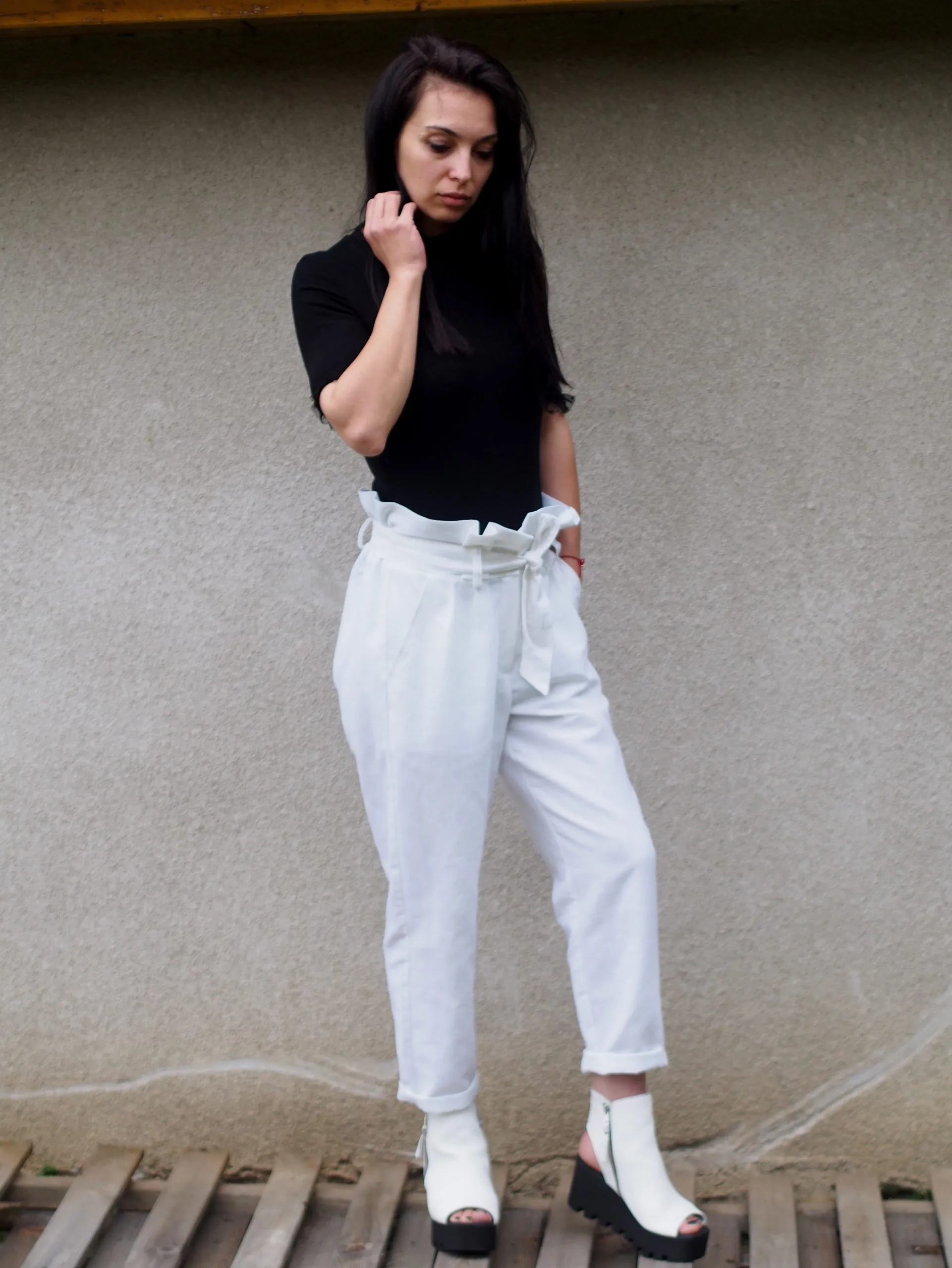 Women linen pants,White linen pants,Wide leg linen pants,Palazzo linen pants