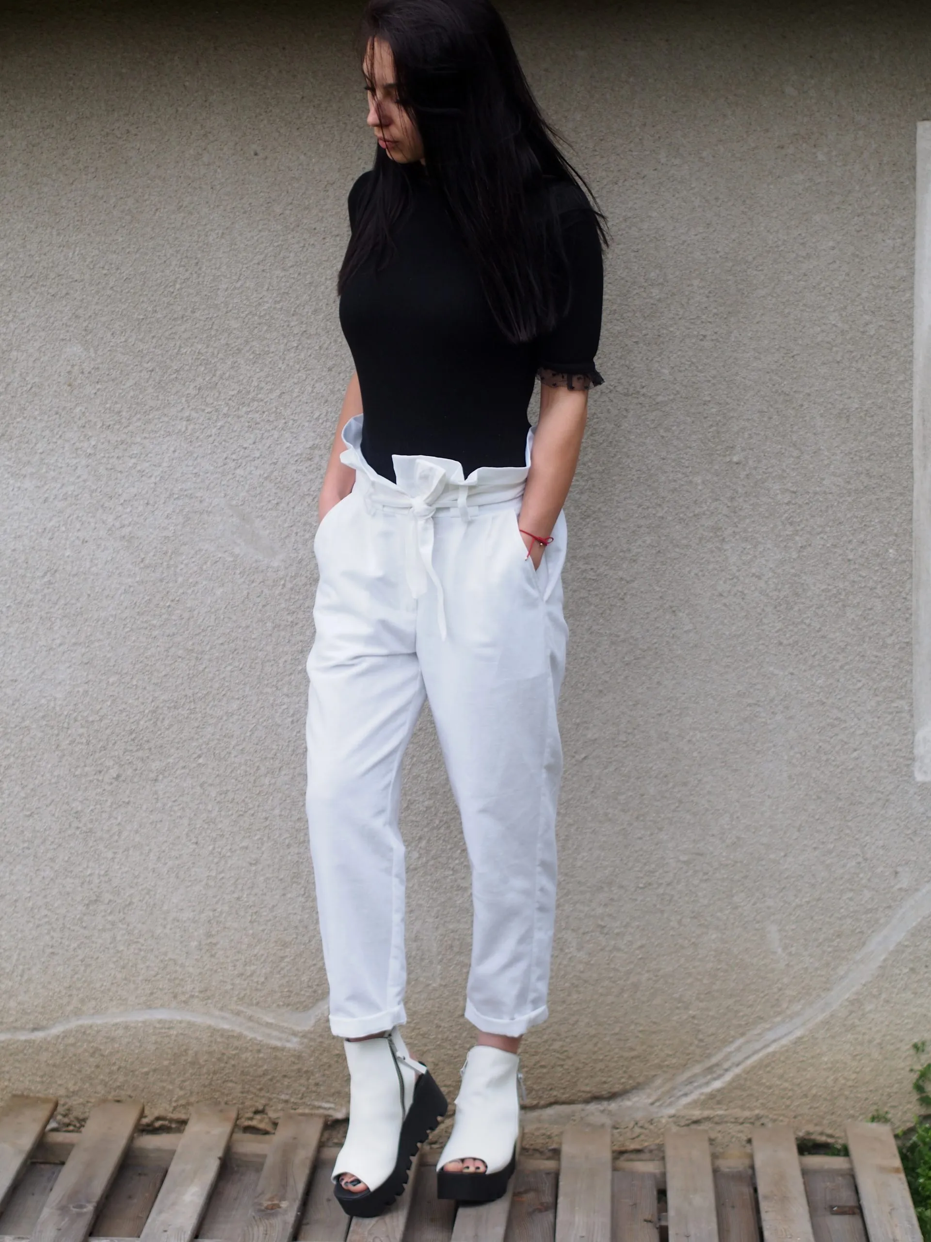 Women linen pants,White linen pants,Wide leg linen pants,Palazzo linen pants