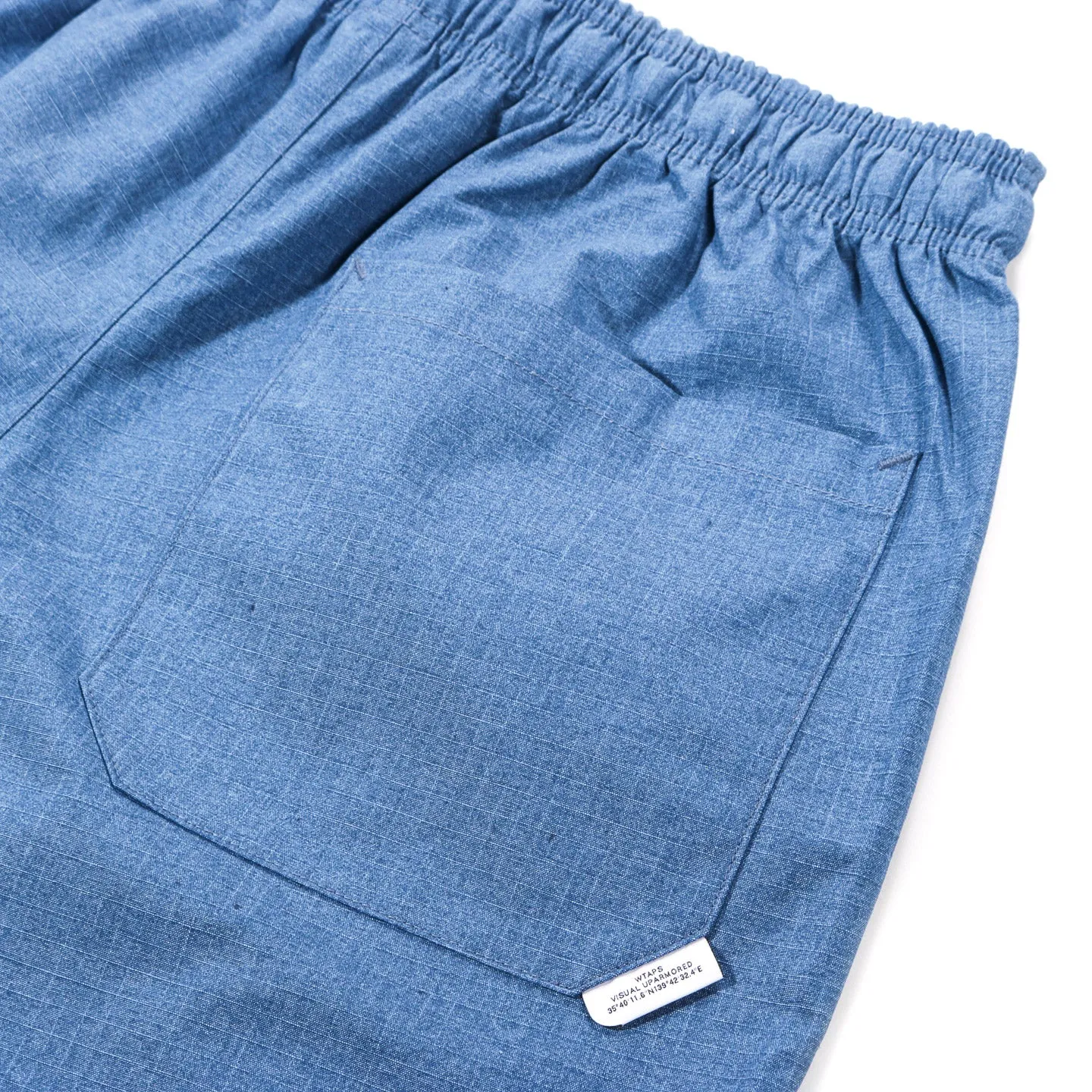 WTAPS EASY SHORTS COTTON RIPSTOP INDIGO