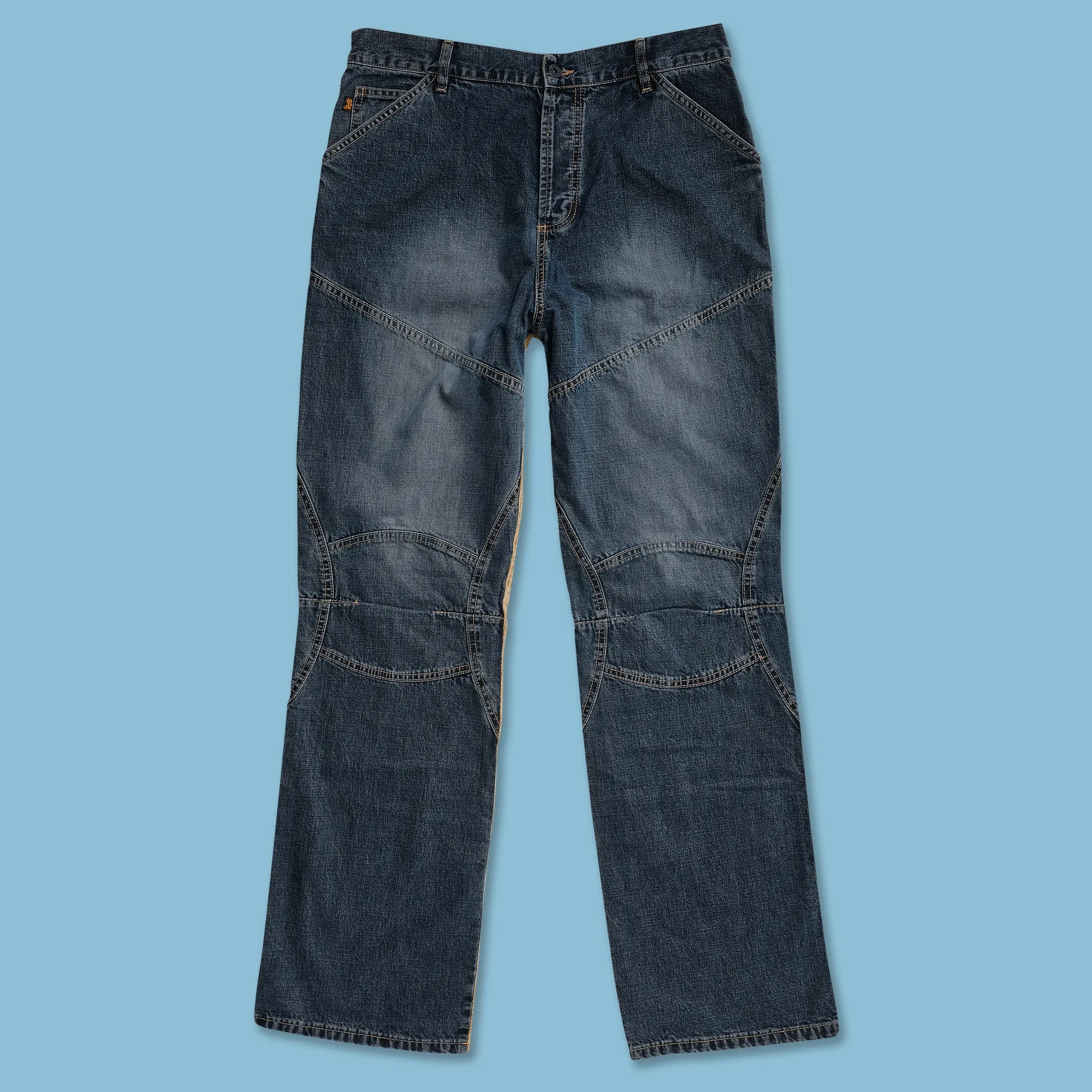 Y2K Alpha Industries Denim Cord Pants 33x34