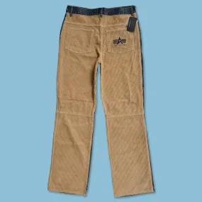 Y2K Alpha Industries Denim Cord Pants 33x34